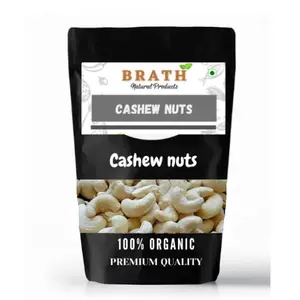 Brath 100% Organic Whole Premium CASHEWS NUTS (250 gm)