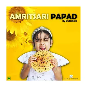 Amritsari Extra Spicy Premium Papad Pack of 1 KG by Outerkart