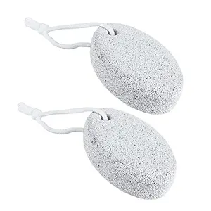 Belicia 2 Pieces Natural Pumice Stone for Feet Callus Natural Foot File Scrubber Callus Remover for Feet and Hands Pedicure Tools Exfoliation to Remove Dead Skin for Spa Massage Heel Scrub