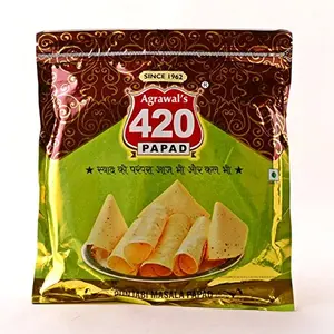 Agarwal 420 Premium Handmade Punjabi Masala Papad (400 gm)