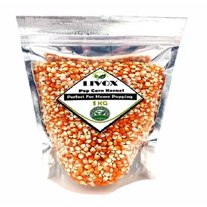 LIVOX Popcorn Kernels Seeds & Popping Kernels (Extra Soft Popcorn Makka | Makai ) 1kg