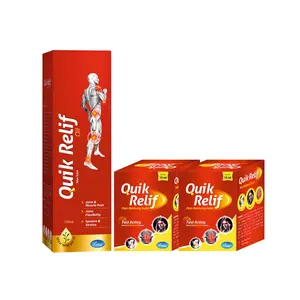 Quikrelif Pain Relief oil 100 ml +2 Pain Relief Balm for Muscle & Joint Pains Combo Pack