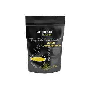 Amima's Kitchen Lemon Coriander Soup  100 Grams [Serves 10] | Instant Soup Mix Powder | Ready To Cook | No Artificial Flavour & Colour | Gluten Free | Non GMO | Healthy Soup
