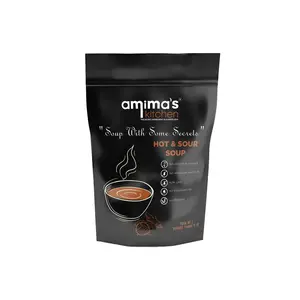 Amima's Kitchen Hot & Sour Soup  100 Grams [Serves 10] | Instant Soup Mix Powder | Ready To Cook | No Artificial Flavour & Colour | Gluten Free | Non GMO | Healthy Soup
