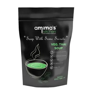 Amima's Kitchen Veg. Thai Soup  100 Grams [Serves 10] | Instant Soup Mix Powder | Ready To Cook | No Artificial Flavour & Colour | Gluten Free | Non GMO | Healthy Soup