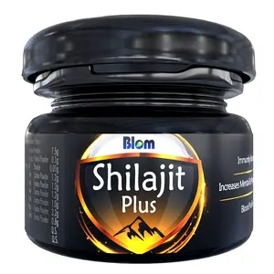 Blom - Pure & Natural Ayurvedic Shilajit Plus Resin with Gold 25 gms