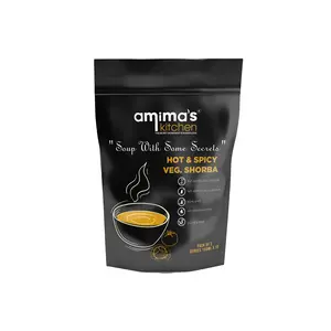 Amima's Kitchen Hot & Spicy Veg. Shorba Soup  100 Grams [Serves 10] | Instant Soup Mix Powder | Ready To Cook | No Artificial Flavour & Colour | Gluten Free | Non GMO | Healthy Soup