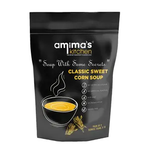 Amima's Kitchen Classic Sweet Corn Soup  100 Grams [Serves 10] | Instant Soup Mix Powder | Ready To Cook | No Artificial Flavour & Colour | Gluten Free | Non GMO | Healthy Soup