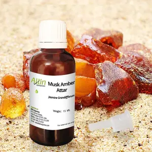 Allin Exporters Musk Amber Attar - 100% Pure Natural & Undiluted (15 ML)