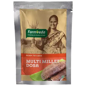 Farmveda Millets Dosa Mix | Multi Millet Dosa Mix Dosa Mix| Healthy & Tasty Multi Millets Dosa Mix 500g. Dosa Breakfast Mix Saves Your Time Without Compromising On The Quality and Taste.