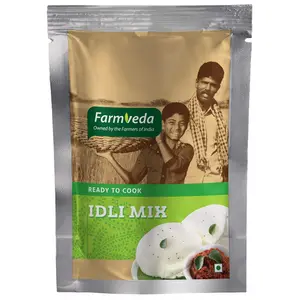 Farmveda Idly Mix | Instant Idli Mix Idly Batter | Ready to Eat Idli Mix | Instant Idly Mix 250g Each (Pack of 2). Simple Delicious & Wholesome Breakfast Ready in Just a Few Minutes.
