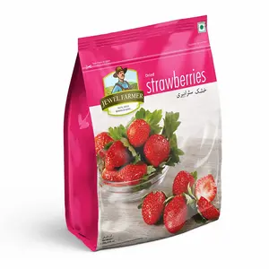 JEWEL FARMER Dried Strawberry Enriched with Vitamin C & Fiber Nutritious & Exotic Dry Fruit Package (250 g)