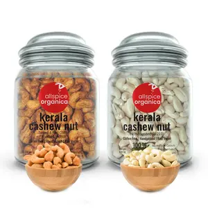 allspice organica | Premium Combo Gift Pack Salted & Red Chilly Roasted Kerala Cashew & Unroasted Kerala Cashew | 250 gm Each
