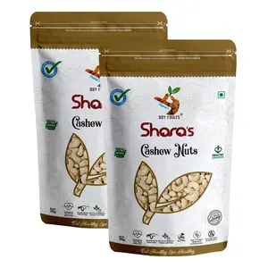 Shara's Dry Fruits W210 Cashewnuts I Cashews I Kaju (King Size) 500g