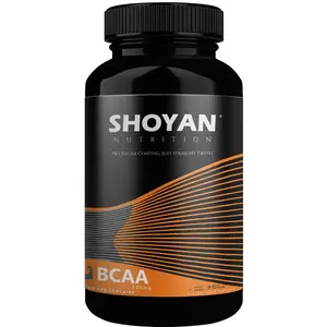 Shoyan Nutrition BCAA 100% Pure Veg Capsules Pre Workout Bodybuilding Supplement (60 Capsule) |BCAA Supplement with 2:1:1 Ideal Ratio Leucine Isoleucine & Valine - Pre/Post & Intra Workout Supplement For Recovery & Performance Boost |