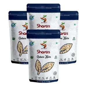 Shara's Dry Fruits W320 Cashewnuts I Cashews I Kaju 1kg (Pack of 4X250g Each)