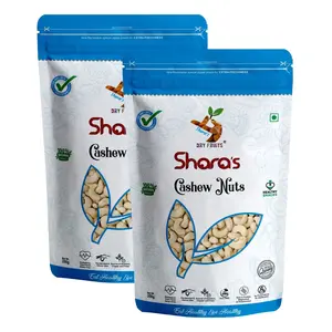 Shara's Dry Fruits W240 Premium Jumbo Cashew Nuts (Kaju)500g