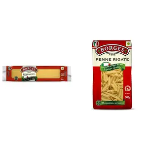 Borges Spaghetti Durum Wheat Pasta 500g & Penne Rigate Durum Wheat Pasta 500g