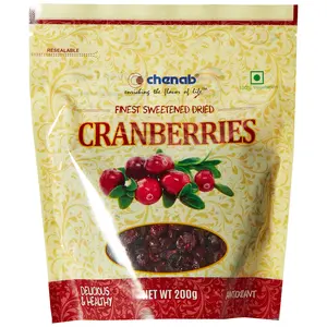 Chenab Sweetened Dried Cranberries 200g