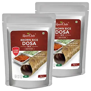 The Spice Club Brown Rice Dosa Mix 1 kg (Pack of 2) - ( Low GI Food No Preservative 100 % Natural )