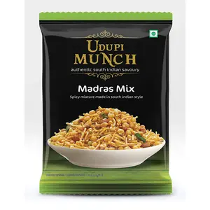 Chheda's - Udupi Munch Madras Mix - Spicy Mixture Made in South Indian Style - 350 Gm Pack of 3