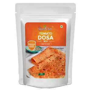 The Spice Club Tomato & Brown Rice Dosa Mix 1KG - 100% Natural No Preservatives Medium GI Easy to Cook