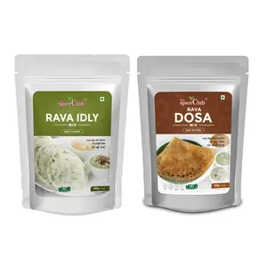 The Spice Club Rava Idly Mix 500g + Rava Dosa Mix 500g - No Preservatives No Artificial Ingredients
