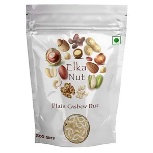 Elka Nut Premium Whole Kerala Origin Plain Cashew Nut 500 Grams