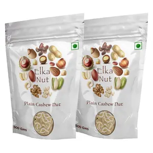 Elka Nut Premium Whole Kerala Origin Plain Cashew Nut 1 Kilogram