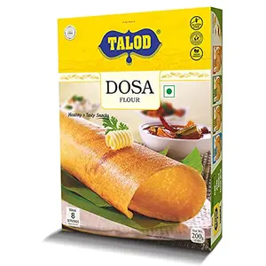 Talod Instant Dhosa Mix Flour - Ready to Cook Dhosa - Gujarati Snack Food (200gm - Pack of 3)