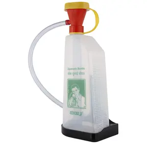 Economo Platic Eye wash Bottle (Clear) Pump Type Portable Wall Mountable Eye Wash Bottle (3 Pcs)