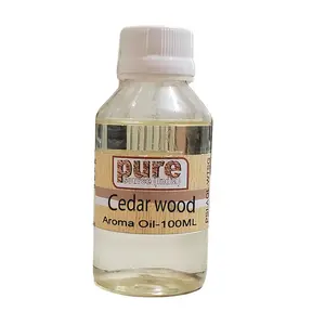 Pure Source India Aroma Essential Oil Cedar wood Rectified 100 ml Natural