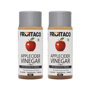 Fruitaco Apple Cider Vinegar with Mother of Vinegar | Raw Unfiltered Unpasteurized 500 X 2 1000ML