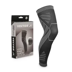 Vector X Long Knee Sleeve with Anti Slip (Large) Multicolor