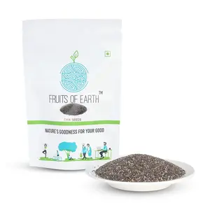 Fruits Of Earth Chia Seeds With Omega 3 And Fiber For Eating 250 Gm
