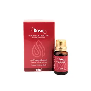 IMBUE Rosa Period Pain Relief Oil | Ayurvedic Oil with Self Warming Effect for Pain Relief - 15ml