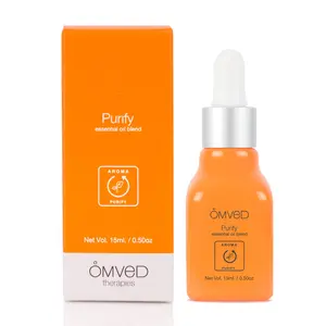 Omved Purify Essential Oil Blend of Frankincense Holy Basil Vetiver and Palmarosa 15 ml