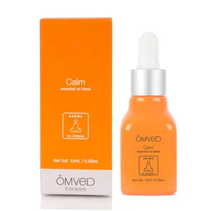 Omved Calm Essential Oil Blend of Clary sage Neroli Patchouli Vetiver Ylang Ylang and Lavender essential oils 15 ml