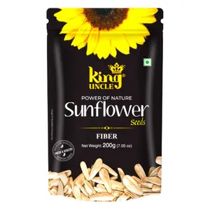 King Uncle's USDA Certified Organic Sunflower Seeds - Protein and Fibre Rich Superfood 200 Gms