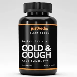 Justvedic Cough and Cold drink Mix ( 1 month Pack 60 Gms ) - Help in Immunity Sore Throat Sinus Congestion & Runny Nose