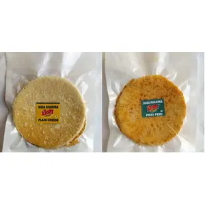 Netri Dosa Khakhra (Peri Peri Plain Cheese) - Pack of 12 50 gms each