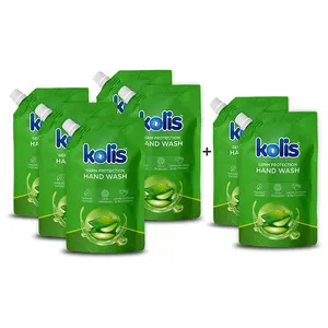 Kolis Germ Protection Hand wash in Refill Pouch 180ml each (Buy 5 Get 2 Free)