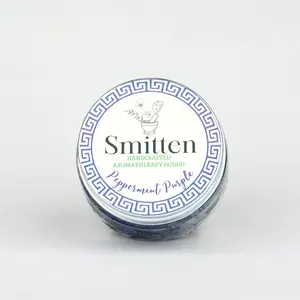 Smitten Aromatherapy Dough - Peppermint Purple | Stress Relief Natural Organic Helps Rejuvenate Relax Mind Play Doh Squeeze Squish Anti-Stress Anti-Anxiety Massage Exercise Ball