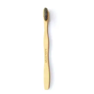 The Grass Route Bamboo Toothbrush for Adult (Medium Bristle Black)