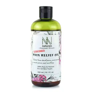NN Natural Homemade Ayurvedic Pain Relief Oil for Back Legs Arms Knee and Body - 300ml