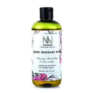 NN Naturals Homemade Body Massage Oil Non-Sticky 300ml For Relaxing and Nourishmant
