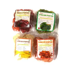 wardhini Homemade Healthy and Delicious palaktamatoupwasBeet papad Pack of 4 Each of 100gm (100% Organic )