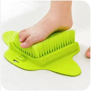 ONPRIX Rubber Foot Wash Pedicure Massager Exfoliating Scrubber | Easy Foot Cleaning Brush Foot Cleaners Foot Brushes Feet Cleaner to Keep Shower Feet Cleananti slip foot washer tool(1/multicolour)