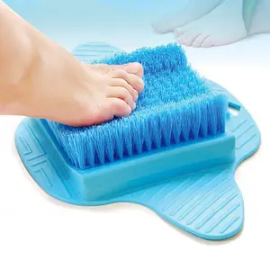 ONPRIX 1 pcs silicone foot scrubber for dead skin at bathroom for women men Scrubber Bath Mat for Shower with Non-Slip Suction Cups for Dead Skinanti slip foot washing brush(multicolour)