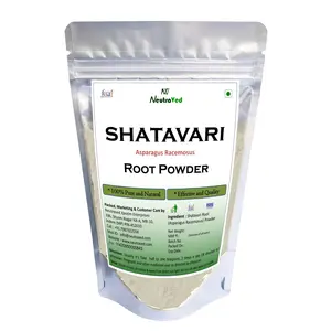 NeutraVed Shatavari Root powder 100g | Shatavari Women's Wellness | Helps in Promoting lactation (100 grams)
